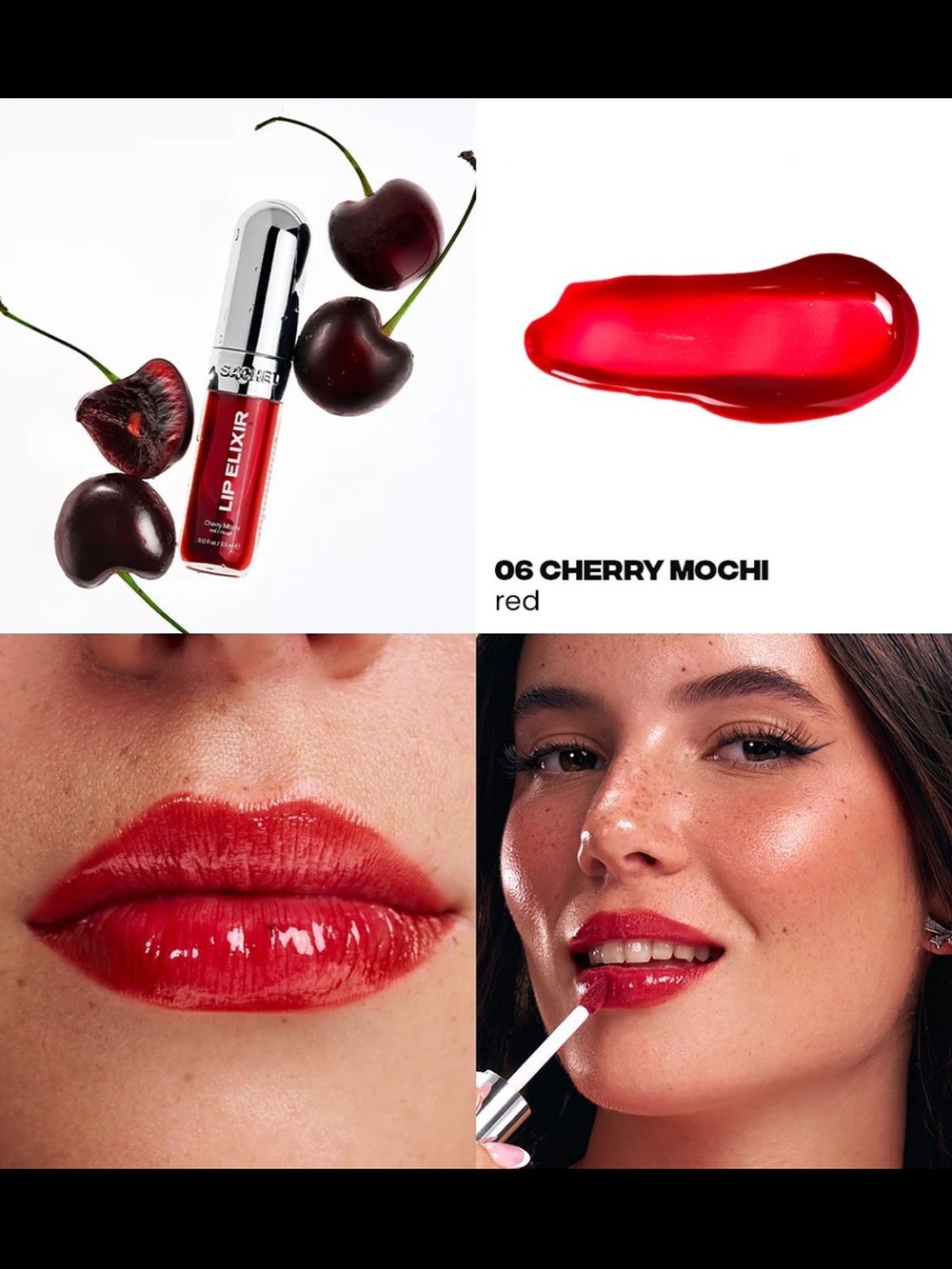 Sacheu Holiday Edition Red-Y or Not Lip Liner & Lip Glaze Elixir Duo NIB